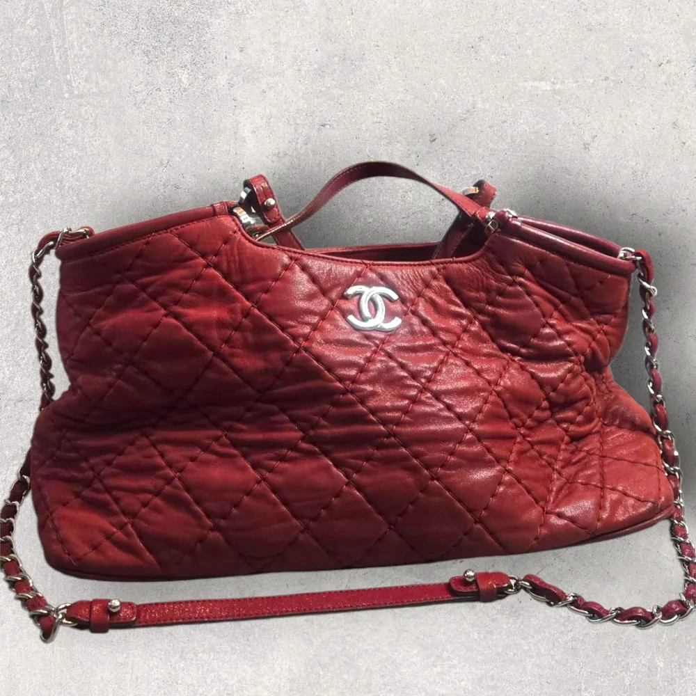 Chanel Calfskin Quilted 2-Way Tote Bag - Picture 3 of 16